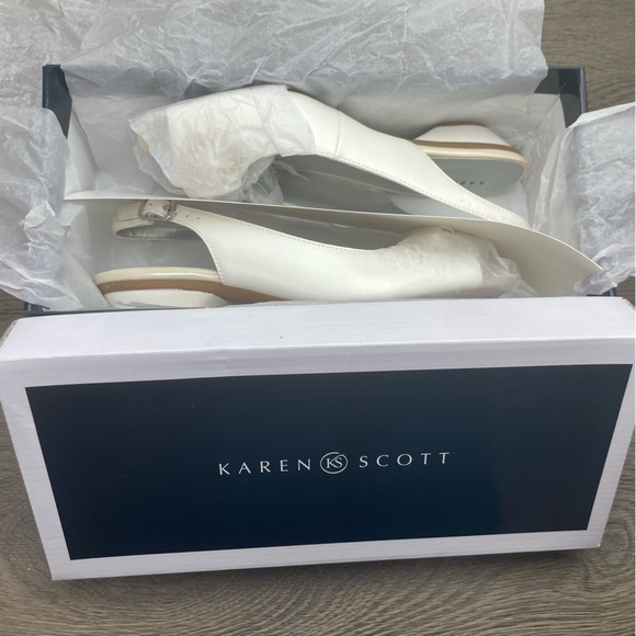 KAREN SCOTT Irmaa Slingback Peep-Toe Pumps size 8 NIB! - Picture 5 of 17